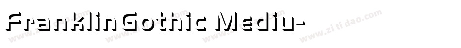 FranklinGothic Mediu字体转换